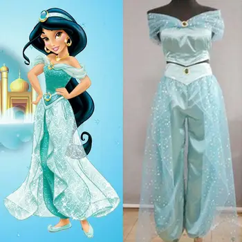

Aladdin Jasmine Princess Cosplay Women Girl Garment Fancy Dress Party Costume