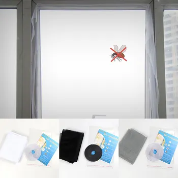 

1.3*1.5m Mosquito Screen Mosquito 1.5*2m 1Set Dustproof Adbesive Fly Insect Net DIY Window Net Invisible Anti-mosquito
