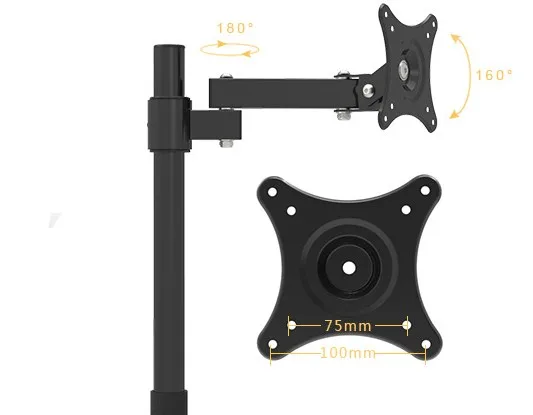 Раздвижная штанга A201 из-за цветопередачи монитора держателя ТВ крепление