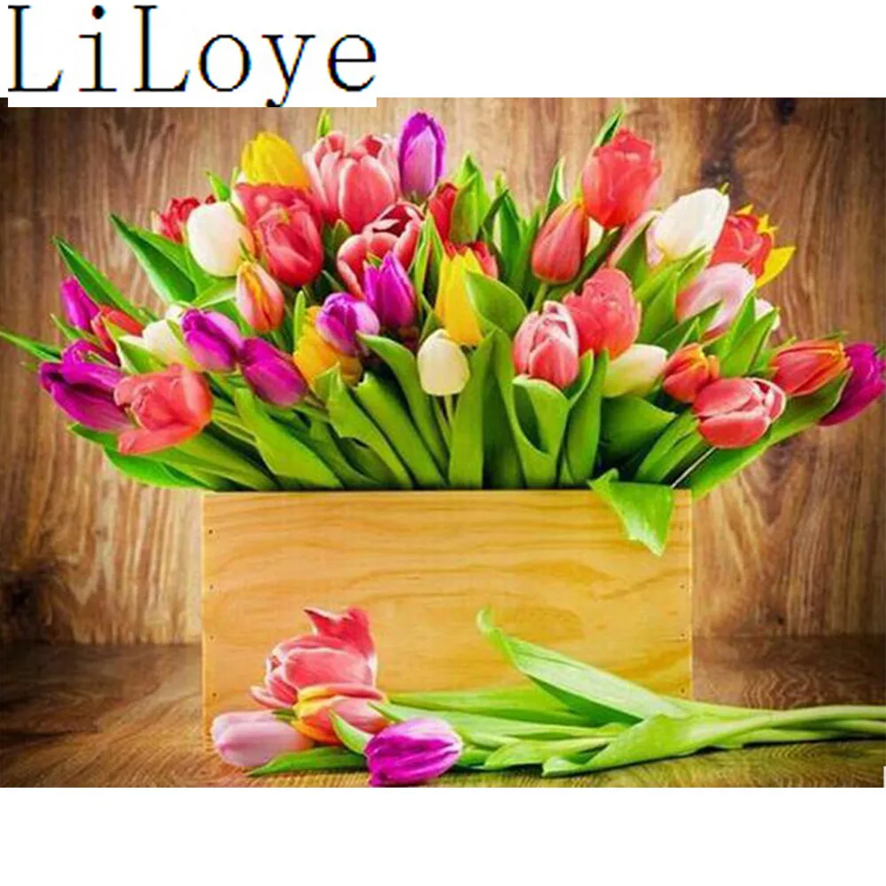 

LI LOYE DIY Diamond Painting Cross Stitch Flowers Full Diamond Mosaic Rhinestones Decor Painting 5D Diamond Embroidery icon RT41