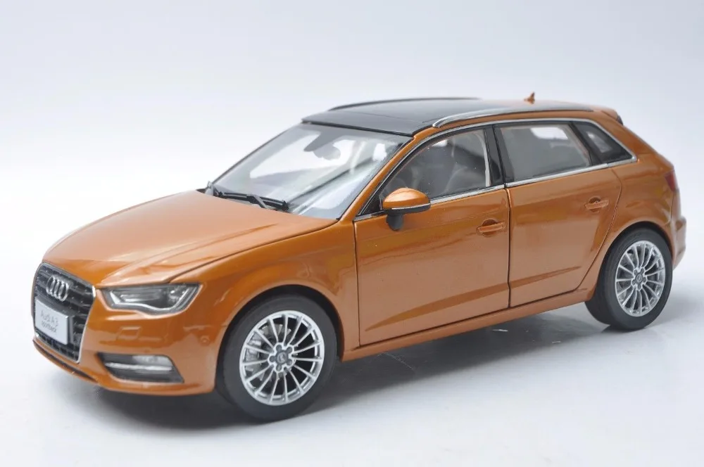118 Diecast Model for Audi A3 Sportback Orange SUV Alloy Toy Car