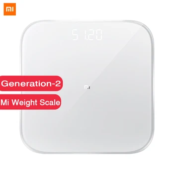 

2019 Xiaomi Smart Weighing Scale 2 Bluetooth 5.0 Balance Health Test Data Monitor LED Display Precision Weight Scale Mifit APP
