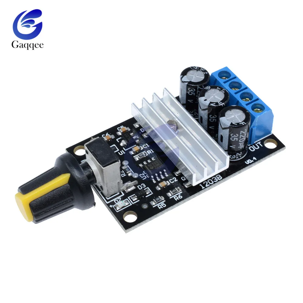 

PWM 6V-28V 3A DC Motor Speed Controller Regulator Adjustable Variable Speed Control Switch Fan DC Motor Governor 80W 12V 24V