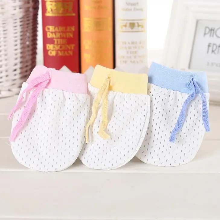 

New baby's summer thin gloves newborn anti gloves safety scratching face boys girls adjustable gloves QD45