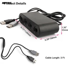 4 Порты для PC игры аксессуар для GameCube GC контроллеры USB адаптер конвертер Для nintendo wii U PC NGC