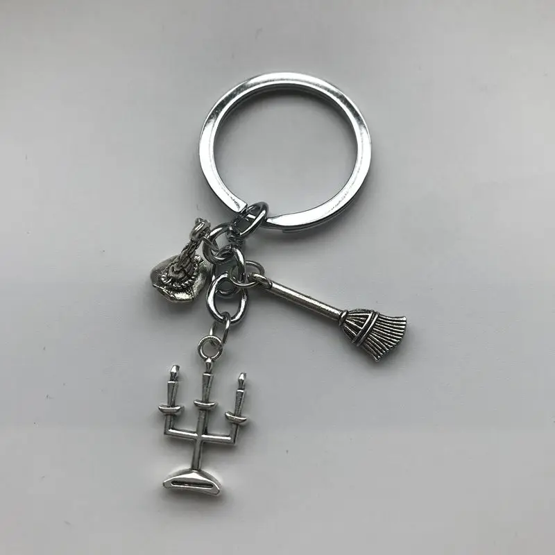 WUSQWSC 2019 Лидер продаж Magic брелок волшебник магический веник ключ шляпа c подвеской брелок для романтического ужина при свечах брелок