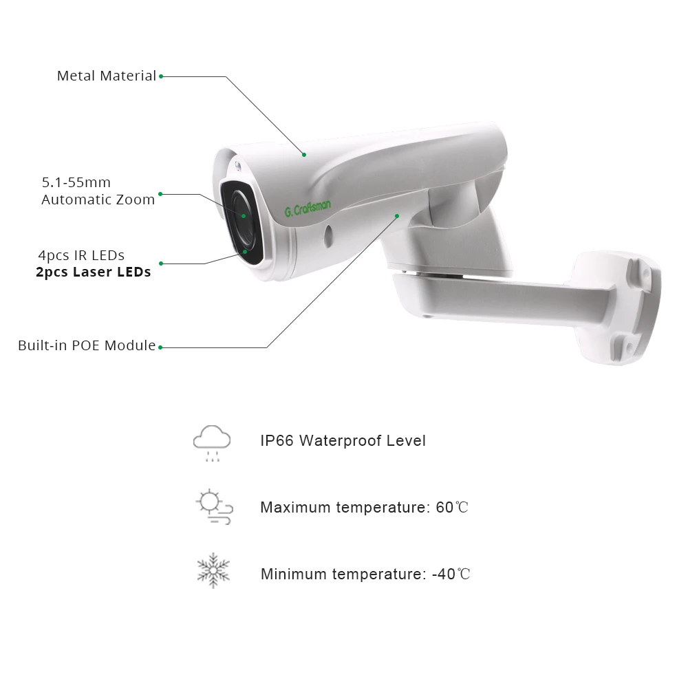 5.0MP 4.0MP POE 10X PTZ IP камера H.265 открытый 5,1-55 мм оптический зум IR 80 м P2P CCTV безопасности Водонепроницаемый G. craftman