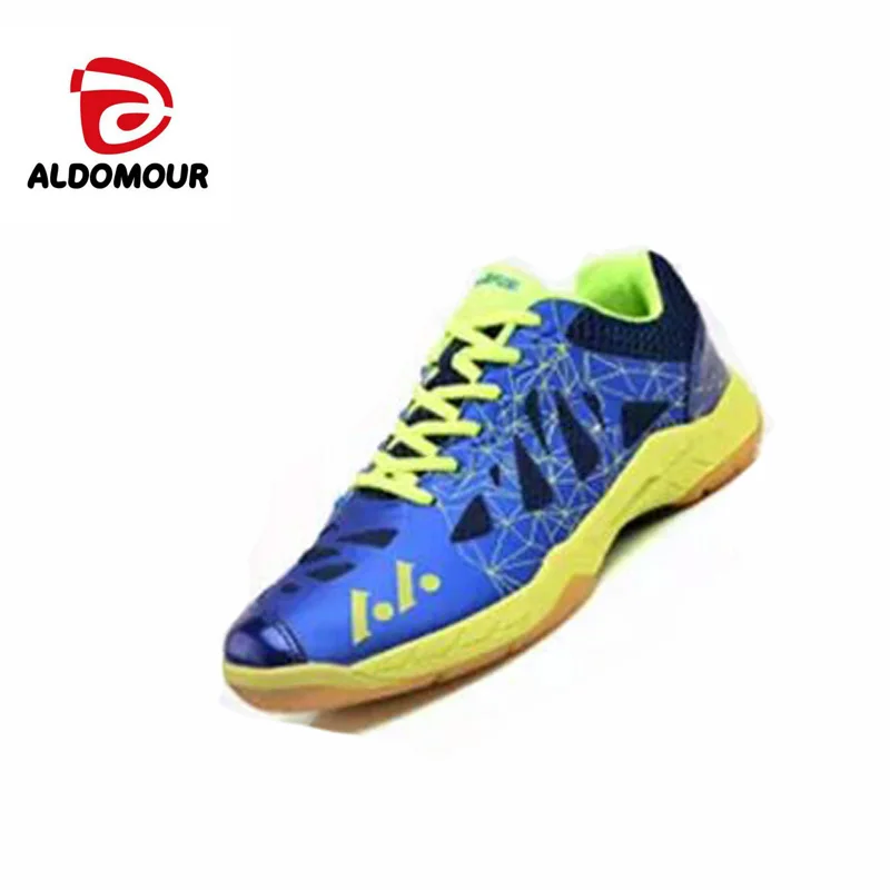 ALDOMOUR Breathable Volleyball Shoes For Men High Quality EVA Insole Training Professional Badminton Shoes Mesh Upper Sneakers