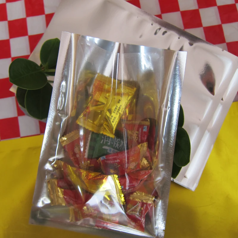 

100pcs/lot 24cm*30cm*160micron Half Clear + VMPET Packaging Retail Bags Large Plastic Bag