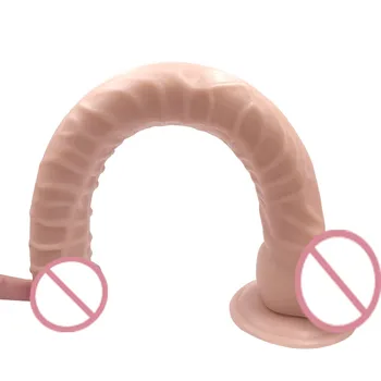 40*4CM Super Long and Huge Dildos Horse Dildo Striated With Strong Suction Cup Flexible Dick Cock Female Masturbator For women. 5