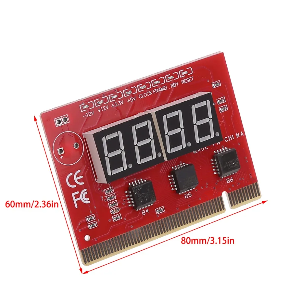 Новый компьютерный анализ PCI открытка материнская плата светодиодный 4 разрядный