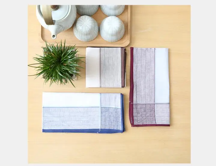 

Freeshipping 12pcs 43*43cm new 2018 Men Handkerchief 100% Cotton Handkerchiefs pocket square hanky