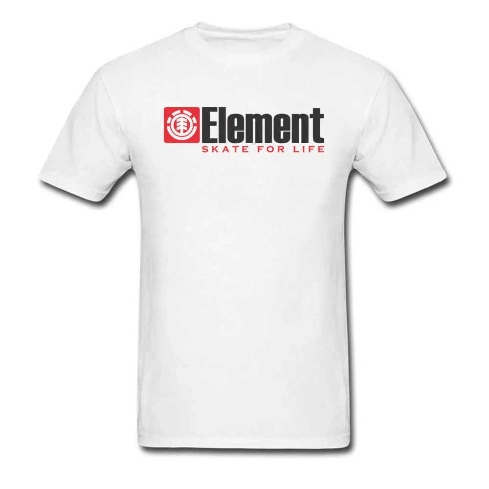 Мужская футболка Element белая с принтом в виде букв хлопок размер плюс|Футболки| |