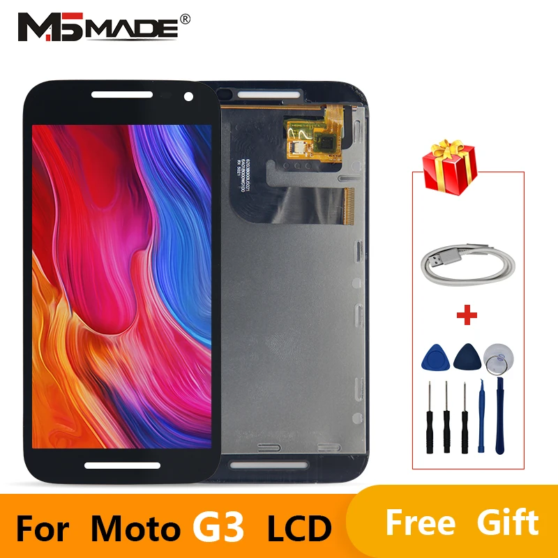 5," для Motorola Moto G3 дисплей XT1544 XT1543 lcd XT1540 XT1541 XT1550 сенсорный экран дигитайзер lcd G 3 Запчасти для сборки