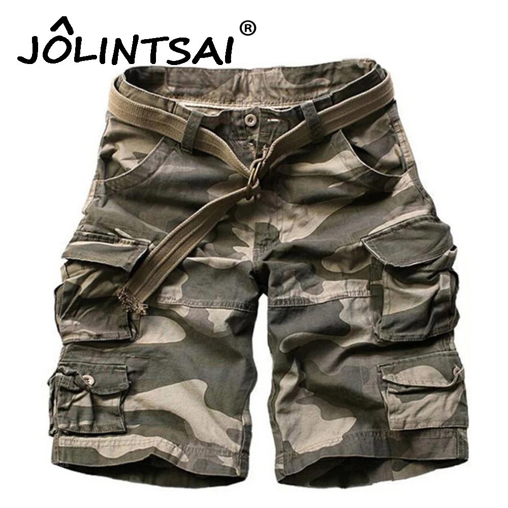2017 Men Shorts Masculino Camouflage Cargo Military Shorts Mens Homme