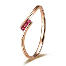 Простое классическое женское кольцо GVBORI Ruby, хорошее ювелирное изделие, подарок для самостоятельной свадьбы, кольцо с драгоценным камнем для девочек, Свадебные или вечерние