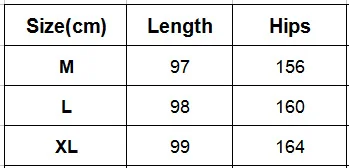 Jamickiki Size Chart