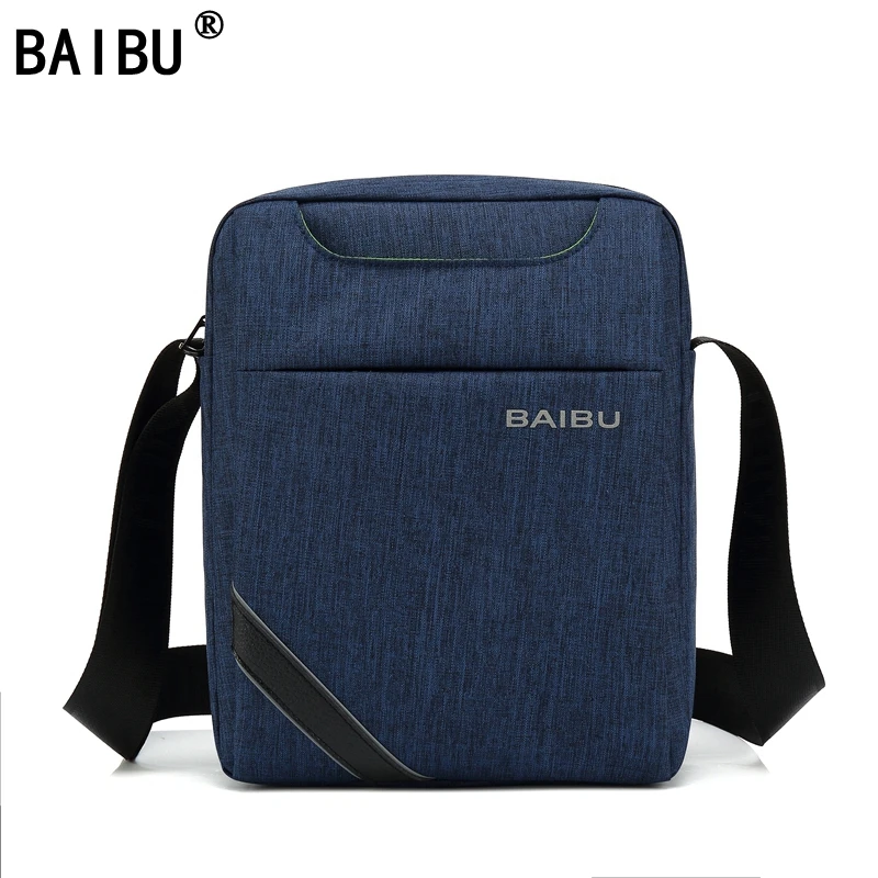 

BAIBU Men Waterproof Wear-Resisting Oxford Crossbody Shoulder Bag High Quality Business Leisure Brand Man Bag Man Messenger Bags