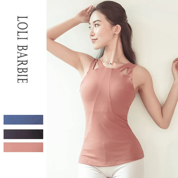 

New Sport Sexy Sports Shirts Women SleevelessTop Sport T-Shirt Fitness Breathable Gym Tank Tops Quick Dry Elastic Sportswear