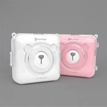 

GOOJPRT A6 Peripage Bluetooth Portable Mini Photo Printer Pocket Mini Label Thermal Printer with Protection Case for Android iOS