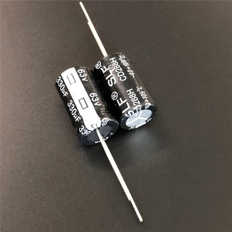 10 шт. 330 мкФ 63 в SLF 12.5x20мм высококачественный 63V330uF алюминиевый электролитический