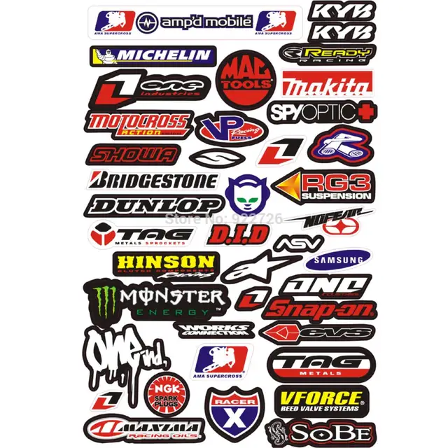 High Quality Street bike off road motorcycle 3M Motocross decals