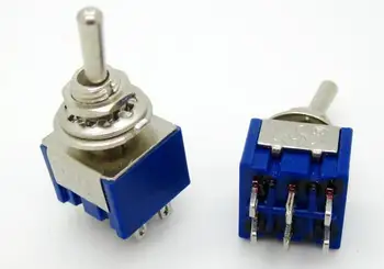 

10Pcs AC 125V 6A DPDT 6 Terminals On/Off/On Mini Toggle Switch Replacement Latching