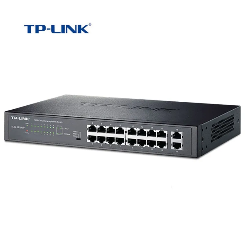 TP-Link Быстрый PoE переключатель питания по Ethernet IEEE802.3af беспроводной AP для ip-камеры 119 Вт(TL-SL1218MP) без посылка