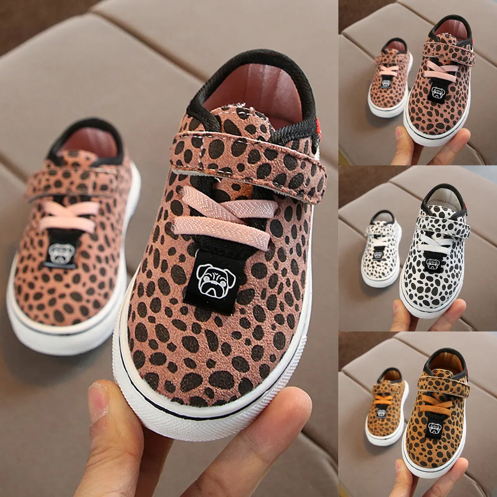 childrens leopard print trainers