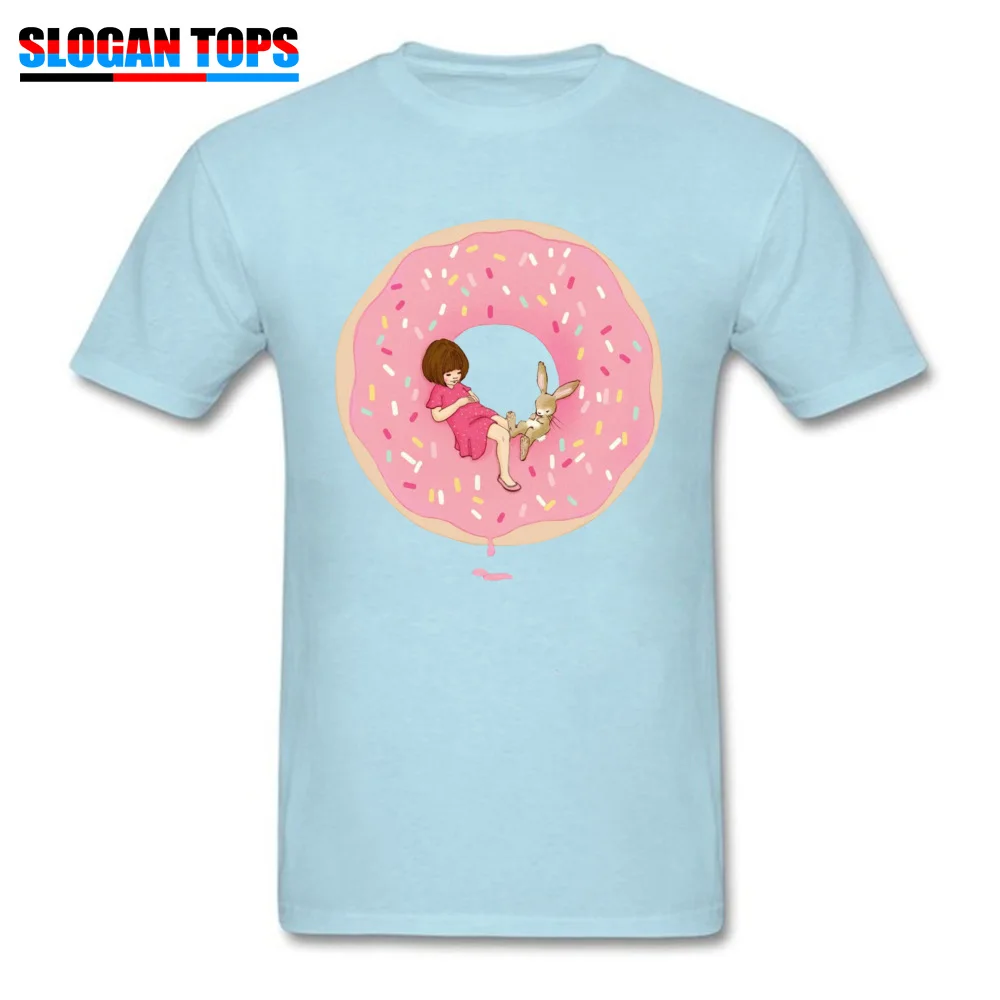 18912Ydonut Summer Autumn 100% Cotton O Neck Tops Shirts Short Sleeve Classic Sweatshirts 2018 New Fashionable T-Shirt 18912Ydonut light