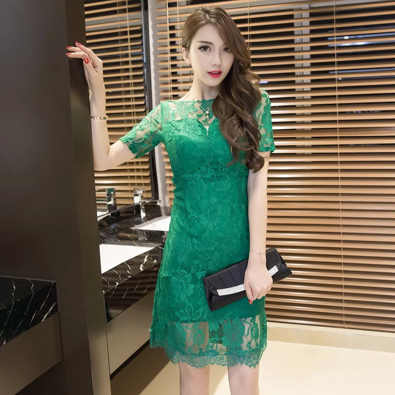 Heyezui 2018 женщин dresseurope и Америка Лето Круглая горловина с коротким рукавом
