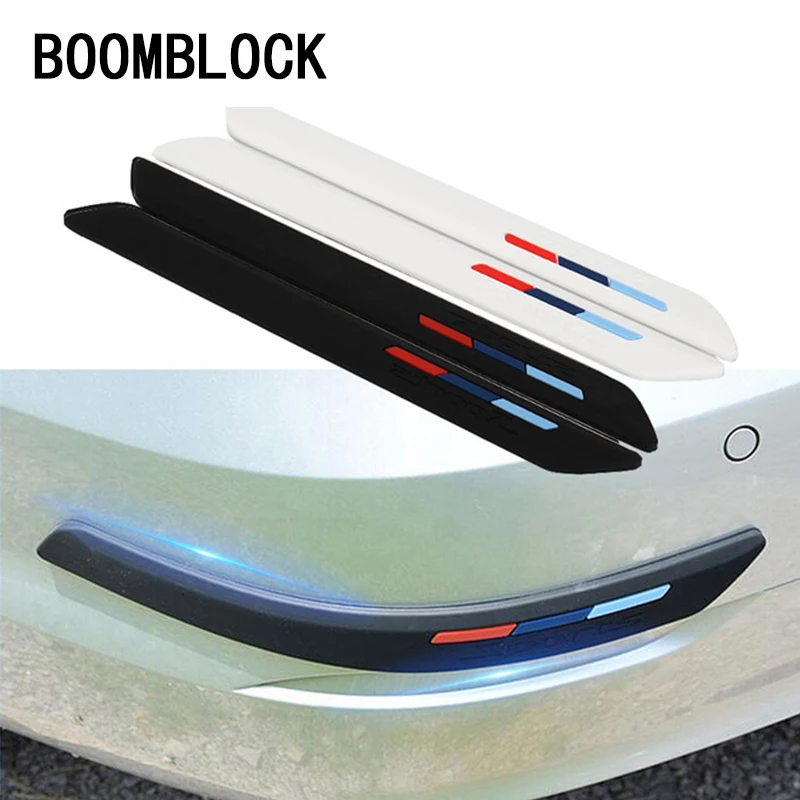 

Car styling 1pair Anti-collision Strip Bumper decorative Sticker for Alfa Romeo 159 156 Fiat 500 Citroen C4 C3 Renault Duster
