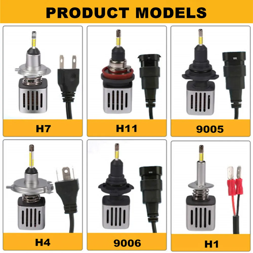 Вдлительную автомобиля H7 H4 светодиодный лампы для передних фар 9005 9006 H11 H8 D2S D1S D3S H1 светодиодный светильник SAMSUNG CSP 60 Вт 11200LM и противотуманных фар с возможностью креативного освещения 6500K