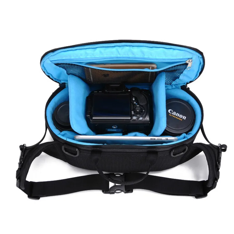 

New Multifunction Photo Camera Sling Bag Shoulder Cross Digital Case Waterproof W/ Rain Cover Dslr Soft Men Women Bag For Slr