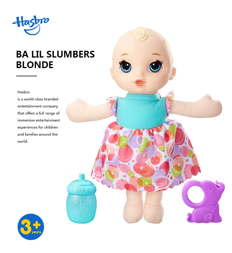 Baby Alive Lil/' Slumbers Blonde Doll