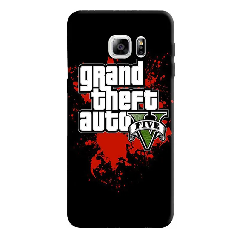 Rockstar gta 5 Grand Theft Авто жесткий черный чехол для телефона samsung Galaxy 8 9 plus 6 7 edge 4