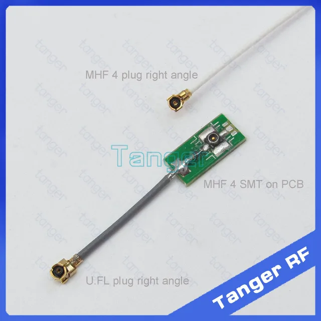 2015 IPX IPEX MHF4 female SMT on PCB to U.FL plug right angle connector