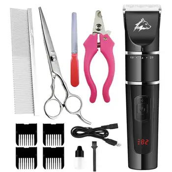 

Pet Electric Clipper Rechargeable USB Pet Hair Trimmer Dog Shaving Trimmer Comb Set For Cats Dogs Pet Grooming Hair Cut Machine