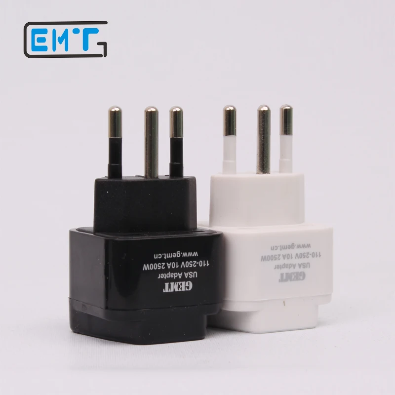 

Universal Brazil Plug To Universal US UK AU With AC Power Charger Outlet Adapter Converter