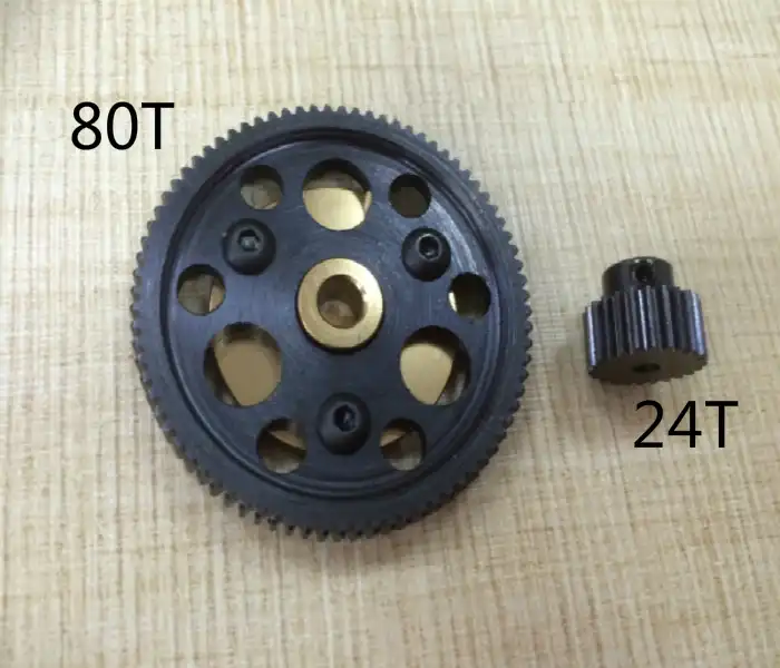 1 セットアキシャルレイスギアボックスギア 80 T 24 T 金属モーターギア減速ギアリングピニオンギアロック Rc 車のコネクタ Parts Accessories Aliexpress