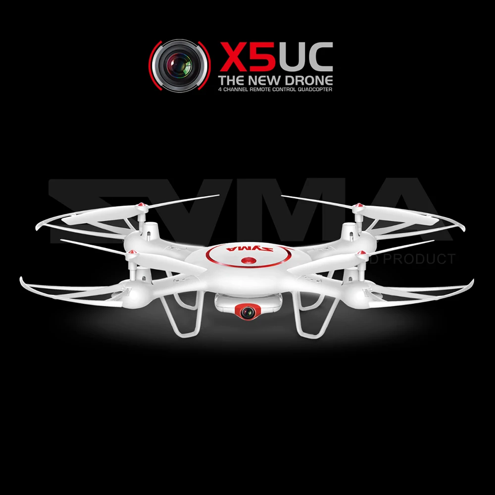 

SYMA X5UC RC Drone HD Camera 2.4G 4CH 6-Axis-Gyro Remote Control Racing Quadcopter Height Hold 3D Flips LED Lights RC Helicopter