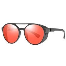 Трендовые стимпанк Солнцезащитные очки для мужчин Ретро Хиппи очки круглые флип пара панк солнцезащитные очки для женщин винтажные оттенки