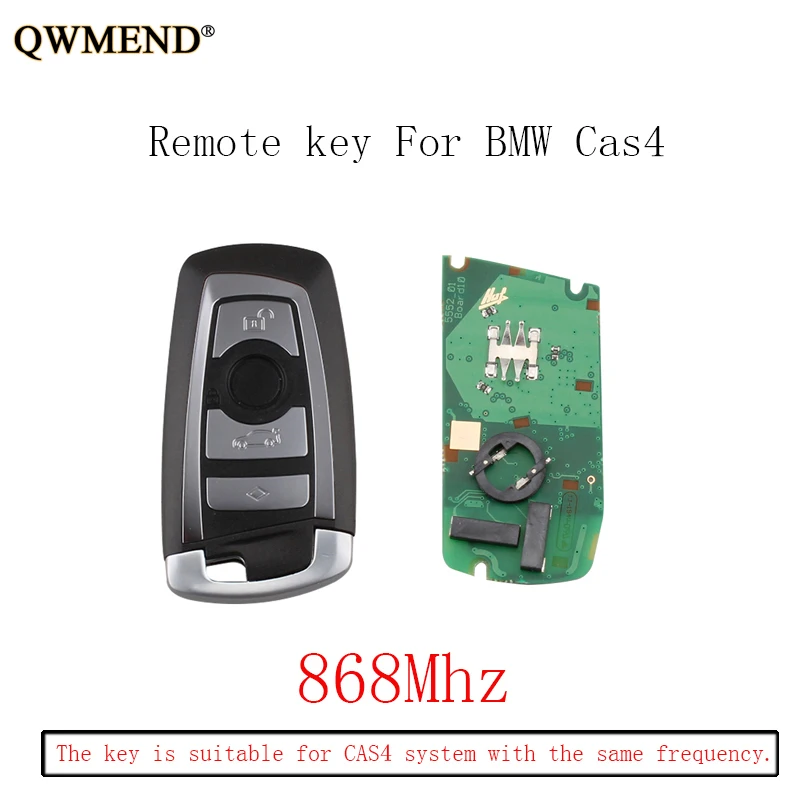 

QWMEND 3pcs*868Mhz Smart Remote Key Keyless Fob For BMW F CAS4 3 5 7 Series F01 F02 F03 F04 F11 F07 F10 F30 Original keys