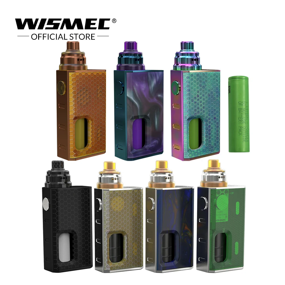 

[Official Store]Original WISMEC LUXOTIC BF Kit with Tobhino RDA Tank 7.5ml with 18650 battery electronic cigarette vaporizer