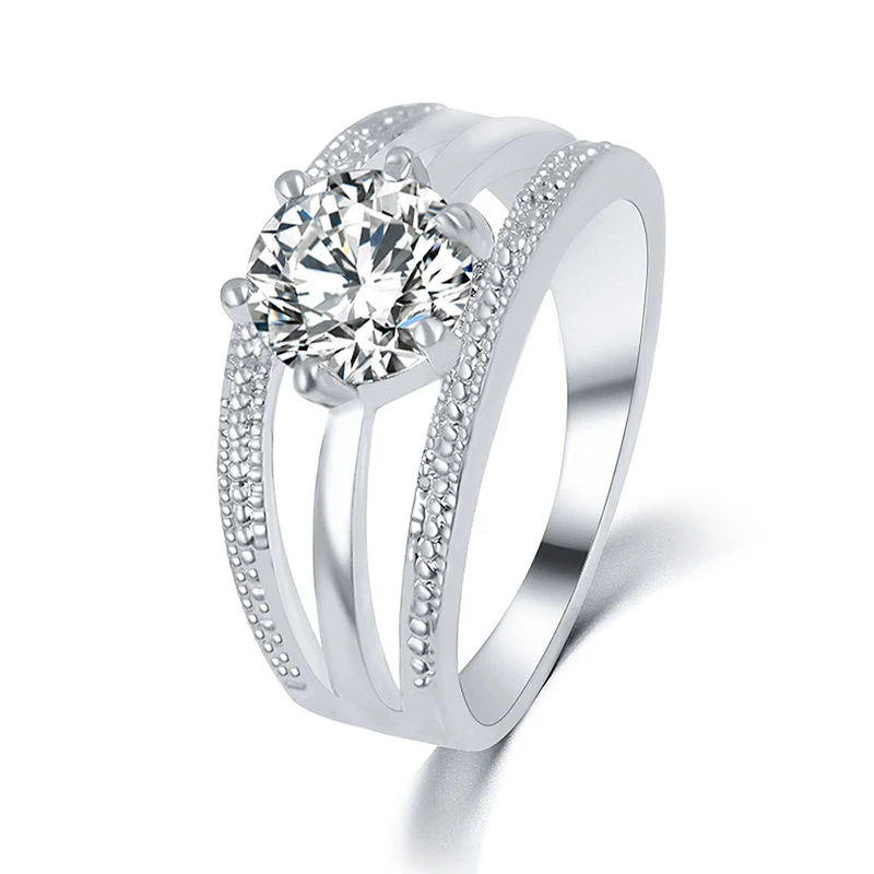 LNRRABC кольца на палец с цветами, кольца из нержавеющей стали для женщин, кольцо с кристаллом, модное ювелирное изделие,, Прямая поставка - Цвет основного камня: 6