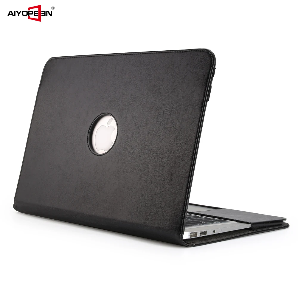 

AIYOPEEN for macbook air 13 case pu leather case bag with hand strap for macbook air 13.3inch cover +matte keyboard protector
