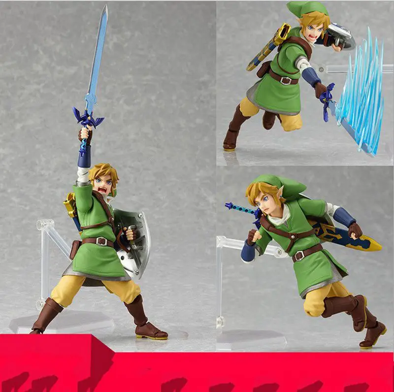Фигурка Legend Of Zelda Figma Link 14 см отлично подходит для коллекции фигурок 3ds Link|legend of|legend