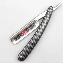 Складной бритвенный нож профессиональный мужской ручной бритвенный резак для бороды из нержавеющей стали прямой край Парикмахерская бритва