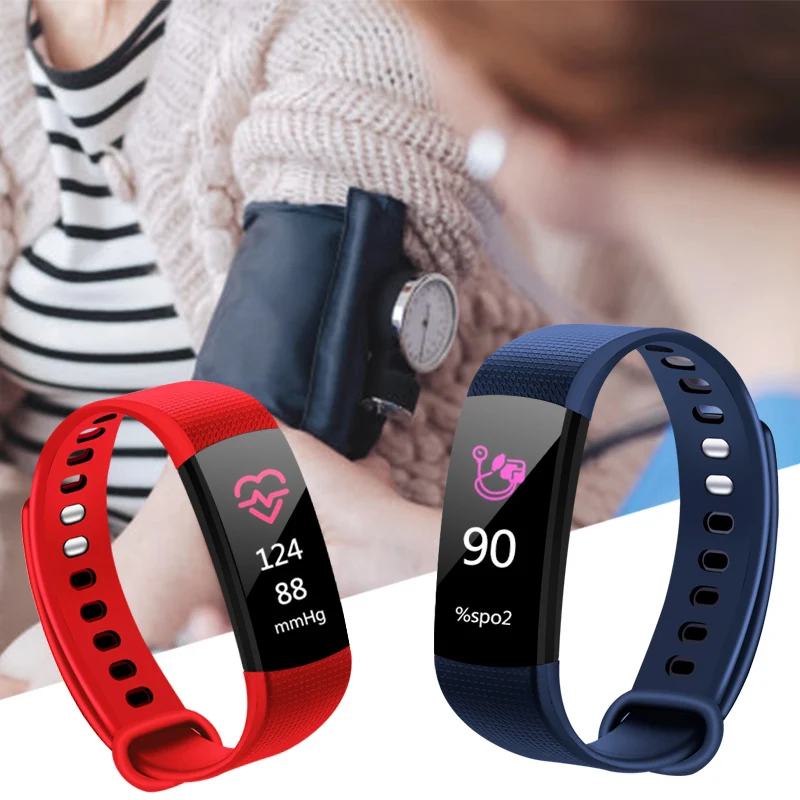 Y5 ساعة ذكية الرياضة اللياقة البدنية النشاط القلب معدل تعقب ضغط الدم معصمه للماء Smartband عداد الخطى ل IOS الروبوت