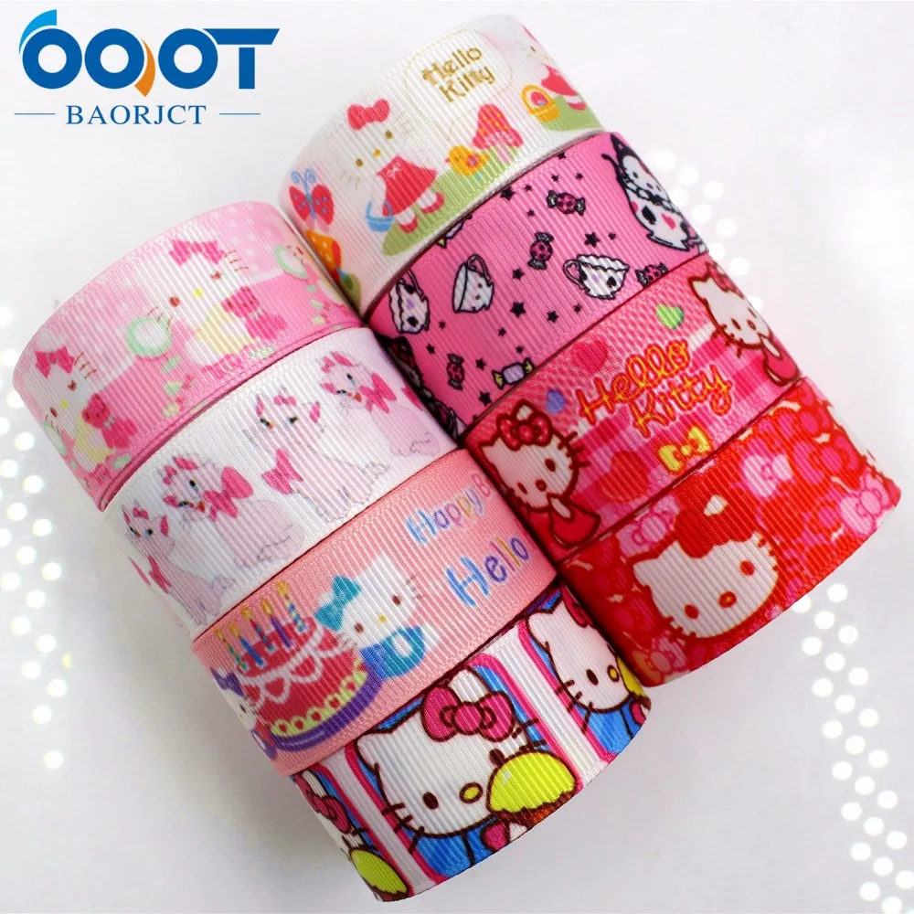 Ooot baorjct 175139 22 мм 10 двор мультфильм ленты термотрансферный печатных grosgrain свадьба